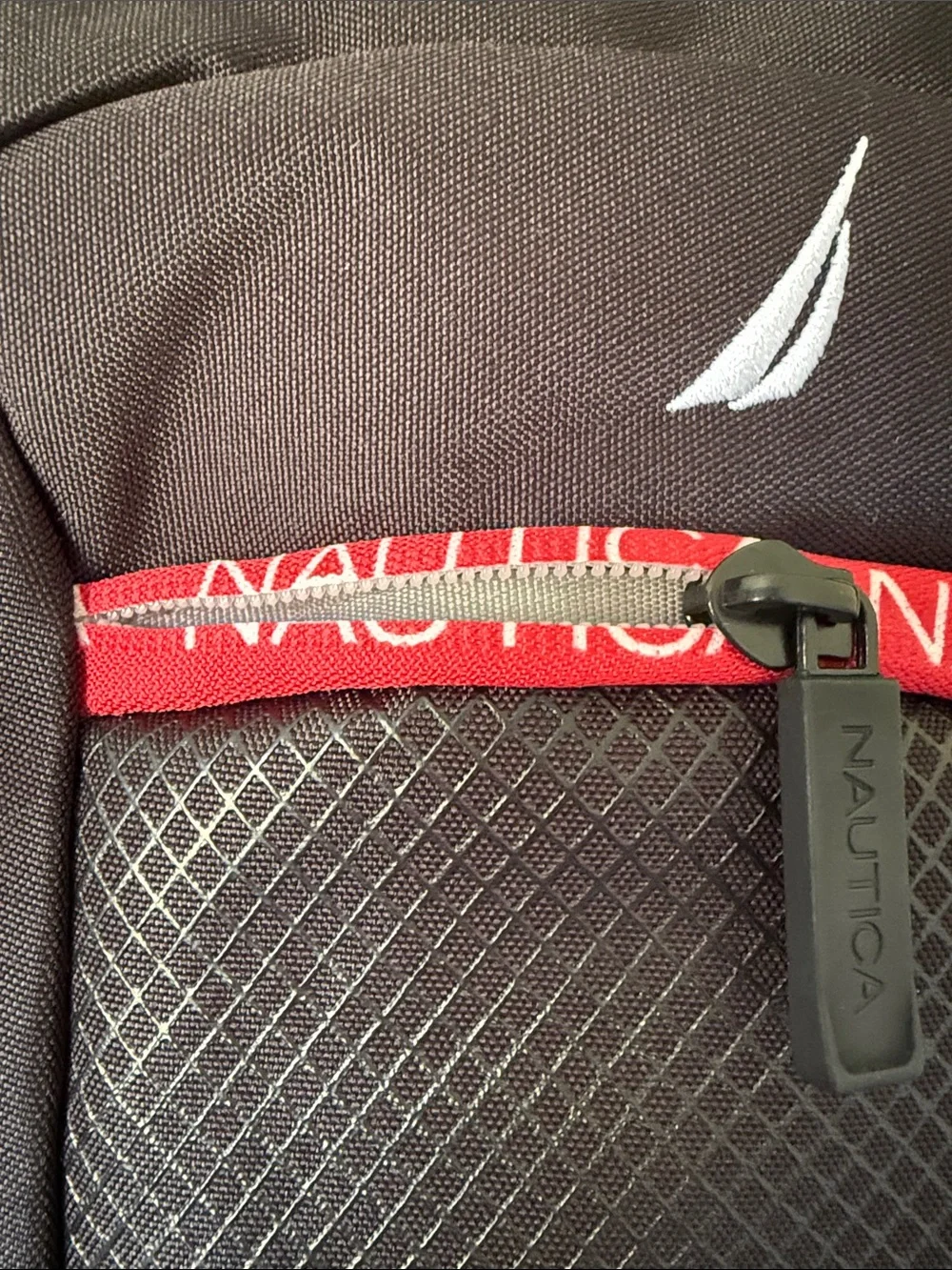 Nautica Black Backpack with Red Trim